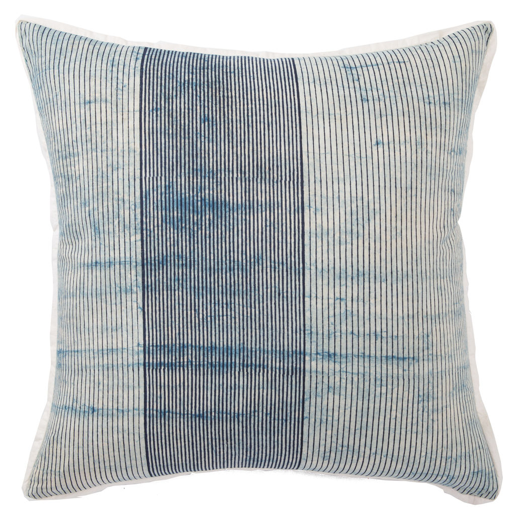 Indigo Stripe Down Pillow